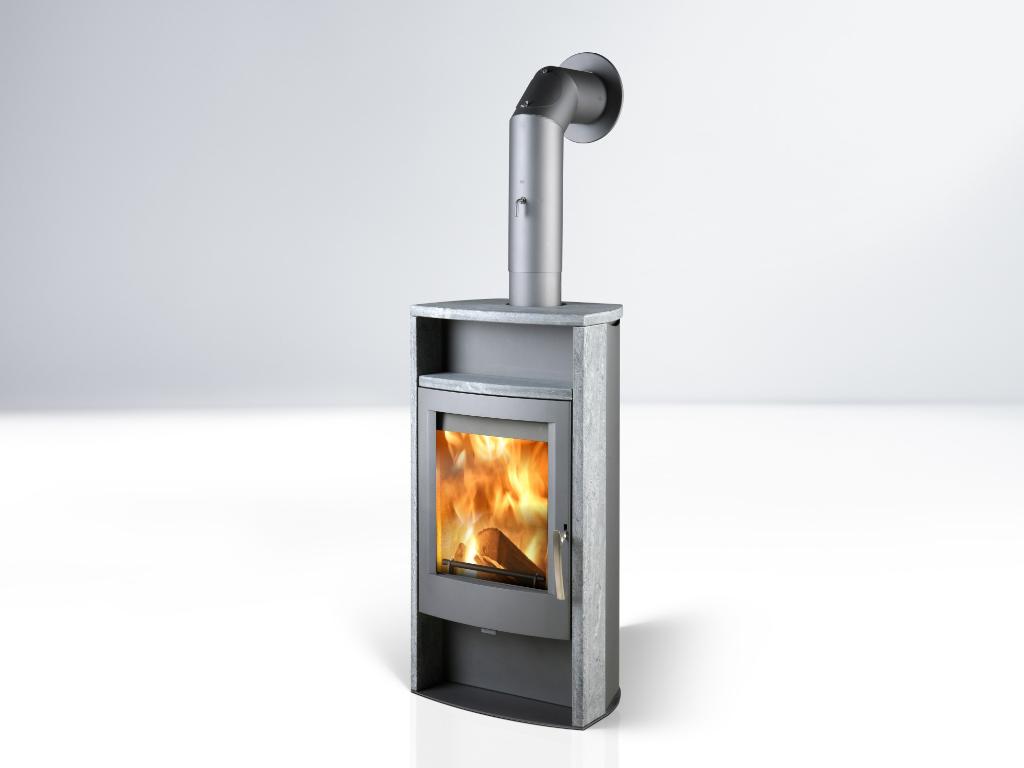 ALVESTA grey soapstone - with pipe