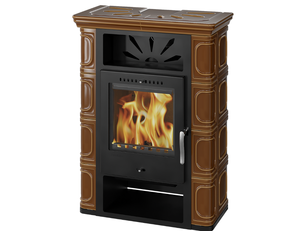 BORGHOLM TOP black ceramic caramel - orez