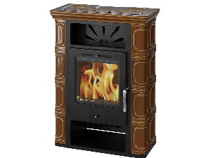 BORGHOLM TOP black ceramic caramel - orez