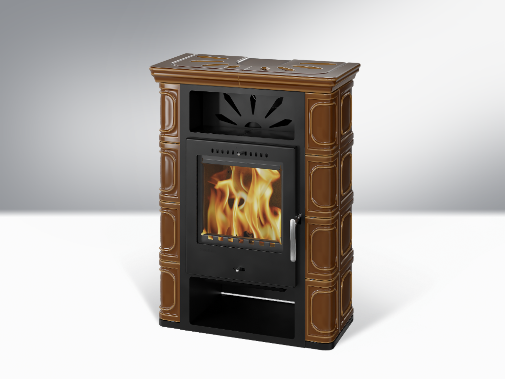 BORGHOLM TOP black ceramic caramel