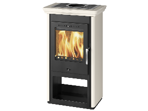 BORGHOLM black enameled sides white ceramic cornice white - orez