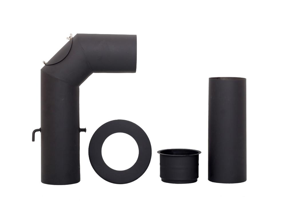 Dymová súprava D150 čierna - Smoke set D150 black