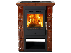 BORGHOLM black ceramic chesnut - front - orez