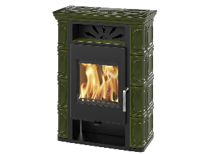 BORGHOLM TOP Exclusive black ceramic olivegreen - orez