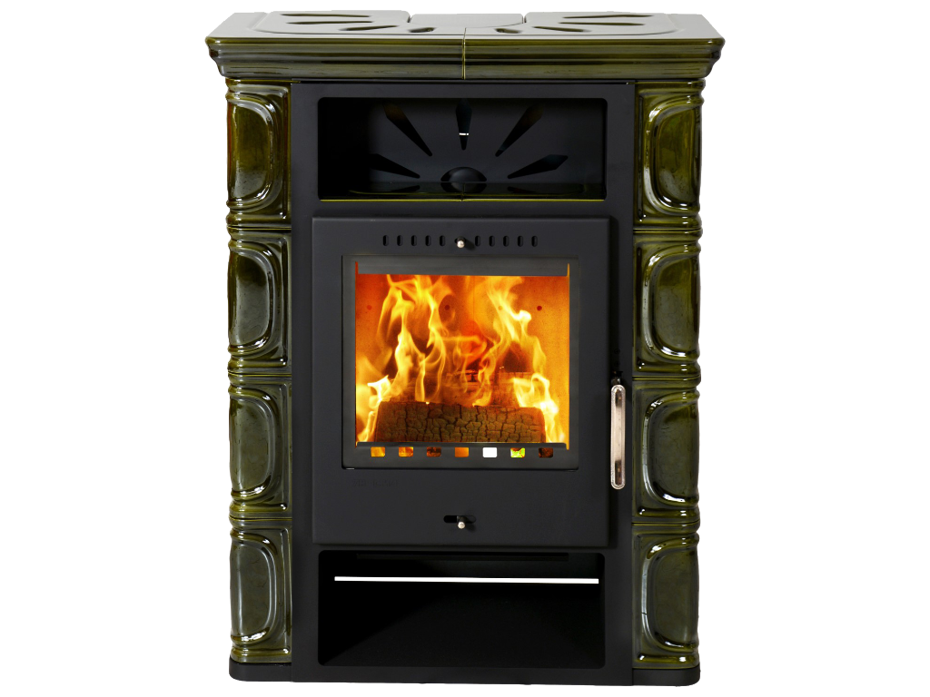 BORGHOLM TOP black ceramic olivegreen - front - orez