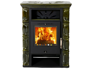 BORGHOLM TOP black ceramic olivegreen - front - orez